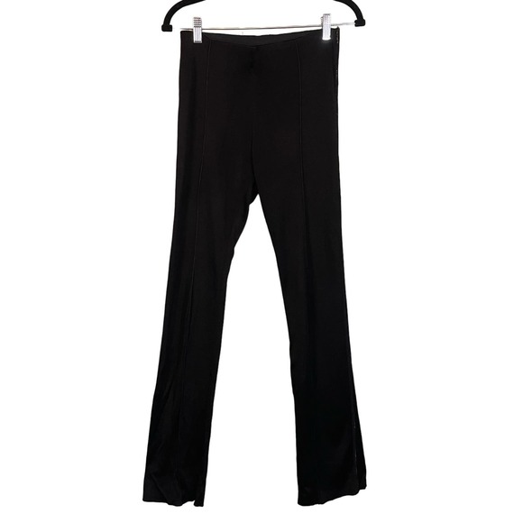 SANDRO Pants Womens 1 Workwear High Rise Flat Front Office Pull On Trouser Black - Picture 1 of 12